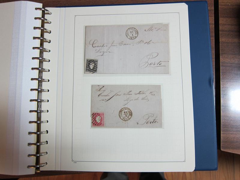 0019 (193).JPG -     Lote:    19      Marcofilia      Lotes Especiais       Descrição:         Portugal. Colecção especializada de carimbos de duplo círculo, tipo 1852, montada em 4 álbuns Lindner, com selos de diversas emissões e cartas, com estudo minucioso de cada marca. Lote a ver.         Lote       Valor Base:     &euro; 2.500,00     Valor Venda:     Retirado     
